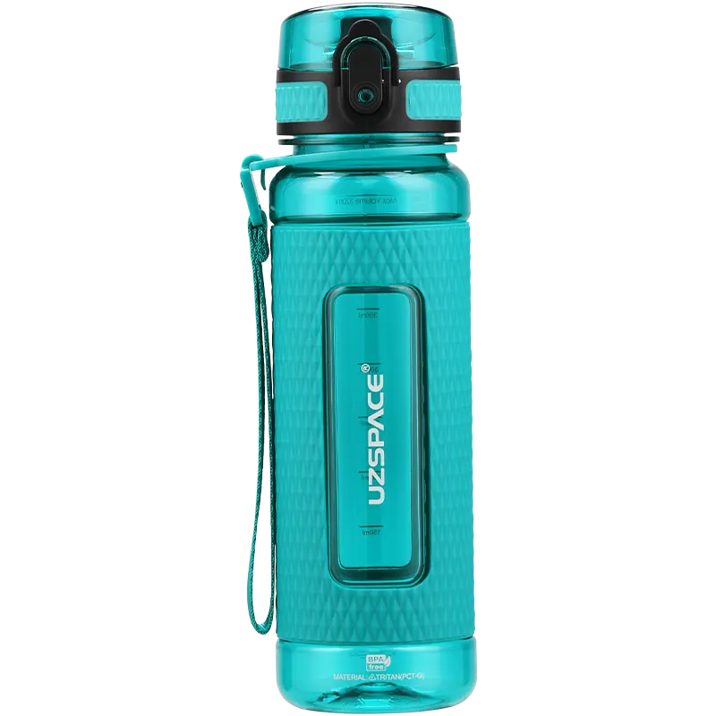 WBP0035 Flip Top Plastic Water Bottle with Strap - 400ml, 520ml, 800ml, 1100ml
