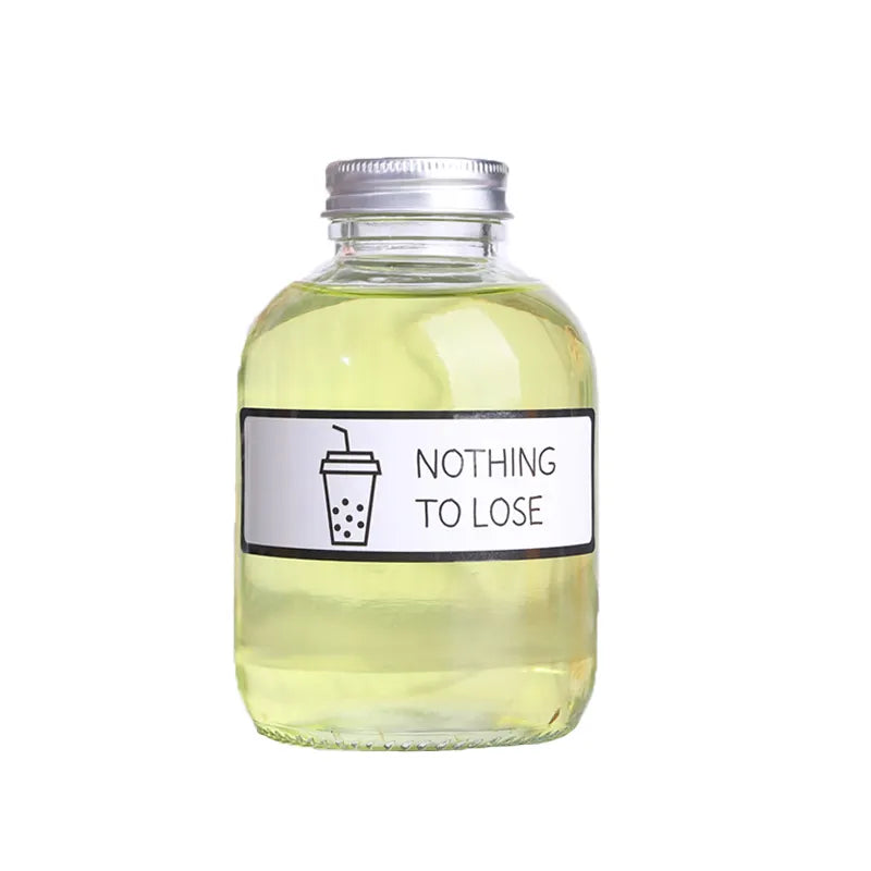 WBK0006 Round Shape Glass Bottles for Beverage Drink - 150ml, 250ml, 350ml, 500ml - Suitable for Juice and Milk