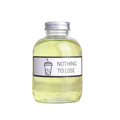 WBK0006 Round Shape Glass Bottles for Beverage Drink - 150ml, 250ml, 350ml, 500ml - Suitable for Juice and Milk