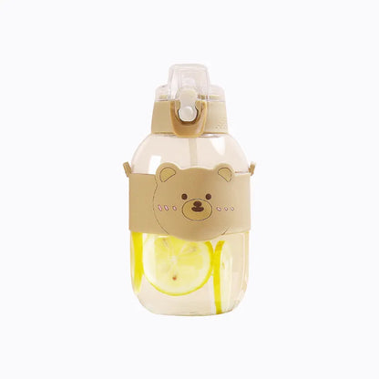 Leak-proof Plastic Bottle with Straw - New Design for Kids - 1100ml - WBP0030