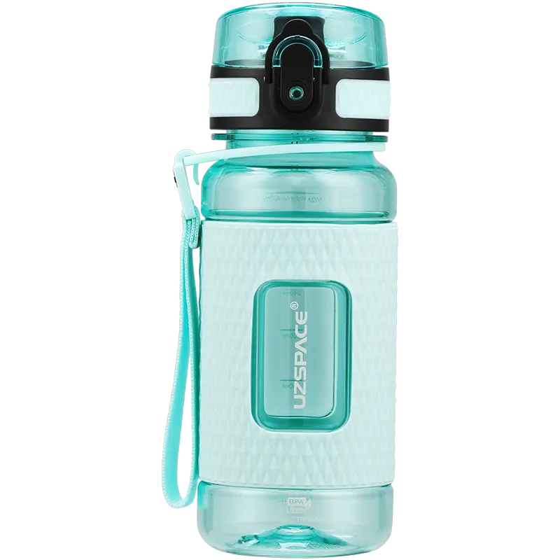 WBP0035 Flip Top Plastic Water Bottle with Strap - 400ml, 520ml, 800ml, 1100ml