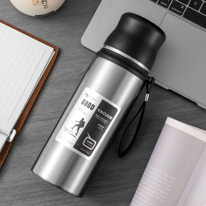 Stainless Steel Thermal Vacuum Insulated Flask - Ideal for Hiking and Camping, 1000ml (32oz) - WBS0001