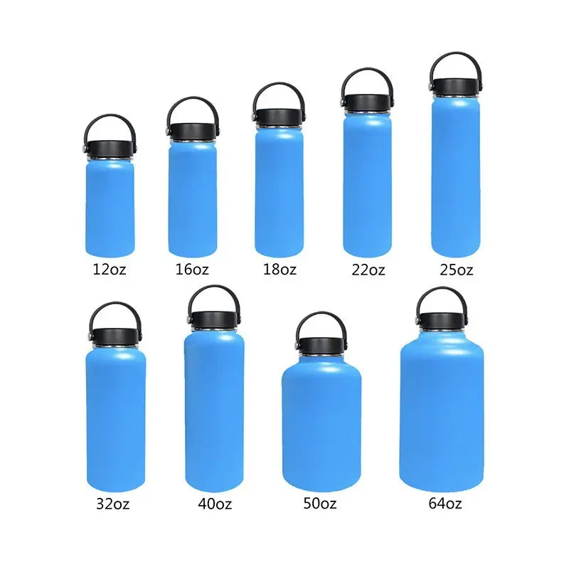 WBS0014 Stainless Steel Water Bottle - Perfect for Sports, Students, Business Gifts - Available in 12oz, 16oz, 18oz, 22oz, 25oz, 1L (32oz), and 40oz sizes