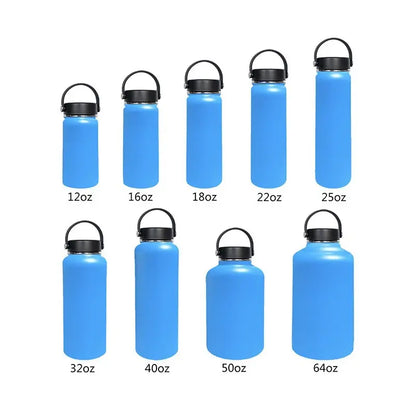 WBS0014 Stainless Steel Water Bottle - Perfect for Sports, Students, Business Gifts - Available in 12oz, 16oz, 18oz, 22oz, 25oz, 1L (32oz), and 40oz sizes
