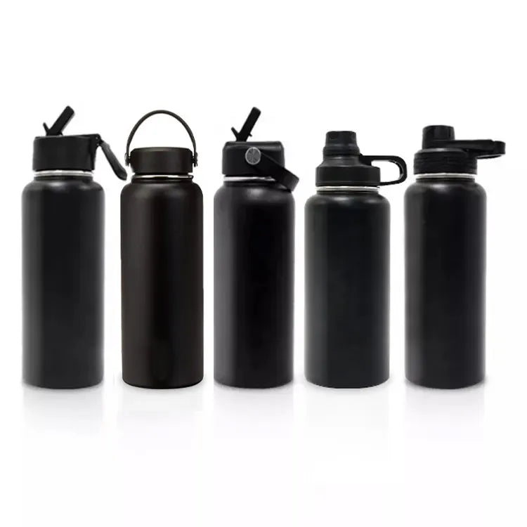 Stainless Steel Double Wall Vacuum Insulated Thermos - Wide Mouth, Sports Bottle, 500ml - WBS0027