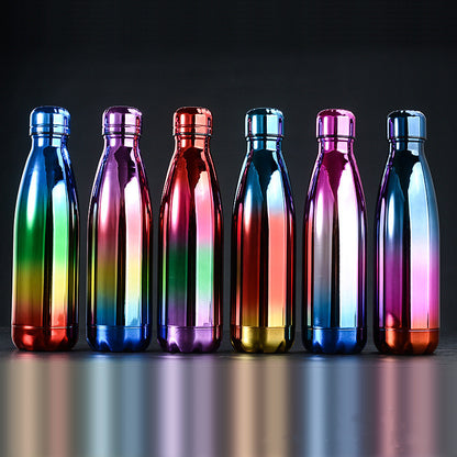 WBS0006 Stainless Steel Cola Shape Vacuum Insulated Flask - 1L (32oz), Perfect for Sports and Outdoor Activities.