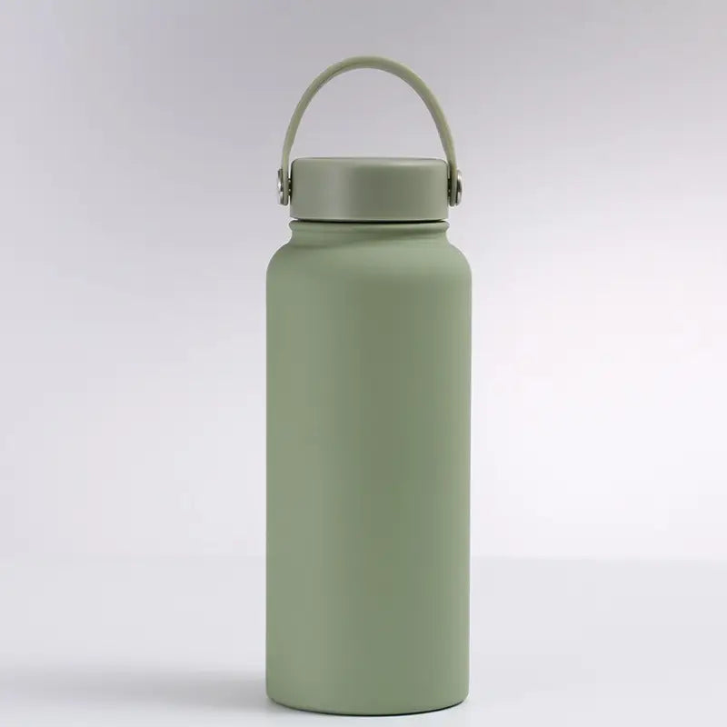 Stainless Steel Vacuum Insulated Flask Thermos with Handle Lid - 1L (32oz) - WBS0005