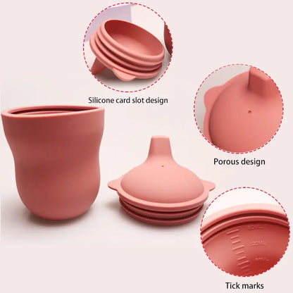Collapsible Silicone Baby Feeding Training Cup - TSC0001