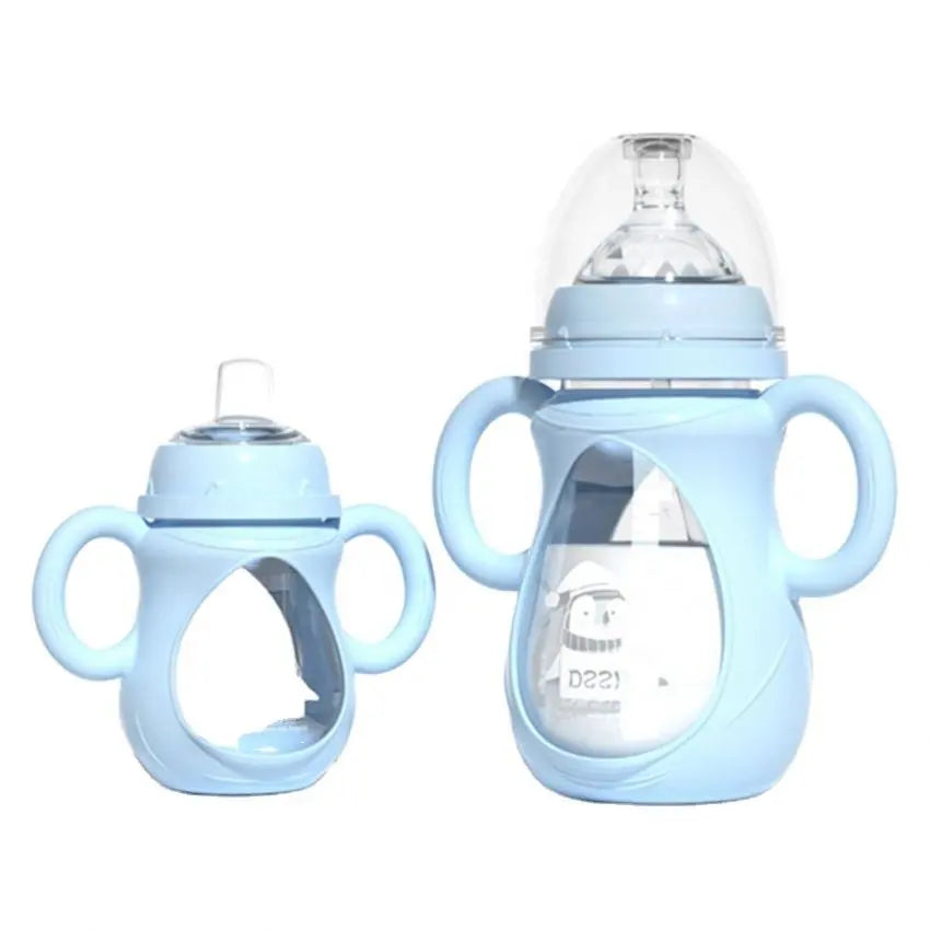 BFB007 Glass Baby Bottle 150/240ml Anti-Fall