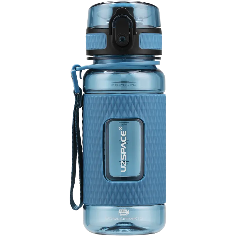 WBP0035 Flip Top Plastic Water Bottle with Strap - 400ml, 520ml, 800ml, 1100ml