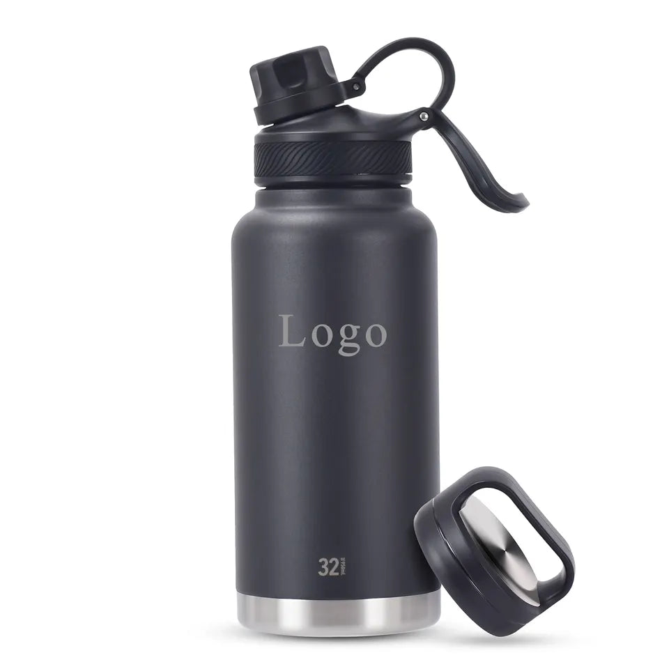 WBS0004 Stainless Steel Vacuum Insulated Flask Thermos - 12oz, 18oz, 24oz, 1L (32oz), 40oz, and 64oz sizes. Best Seller.