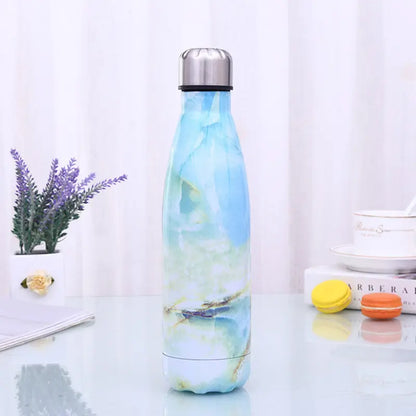 WBS0006 Stainless Steel Cola Shape Vacuum Insulated Flask - 1L (32oz), Perfect for Sports and Outdoor Activities.