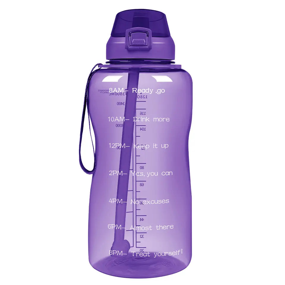 Large Capacity Tritan Motivational Plastic Water Bottle, 2L - WBP0007