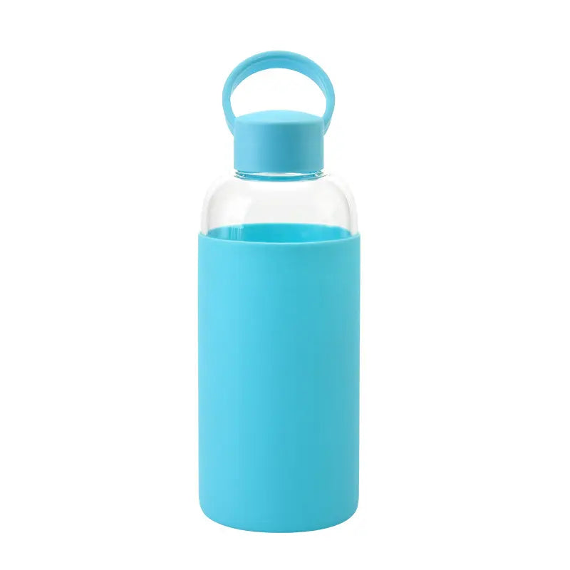 Borosilicate Glass Bottle with Silicone Sleeve, 700ml - WBG0001