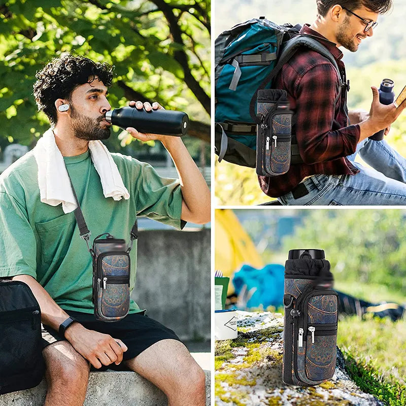 BCP0003 Adjustable Shoulder Strap Neoprene Water Bottle Holder