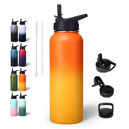 WBS0014 Stainless Steel Water Bottle - Perfect for Sports, Students, Business Gifts - Available in 12oz, 16oz, 18oz, 22oz, 25oz, 1L (32oz), and 40oz sizes