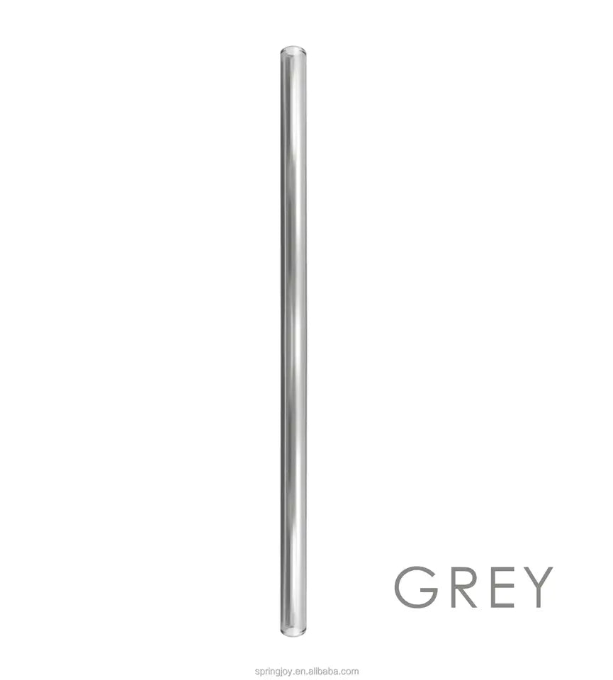 RSG0001 Reusable Straight or Bent Glass Straws - Eco-Friendly and High Borosilicate Clear Glass Drinking Straw