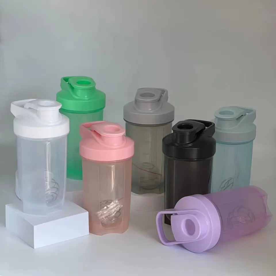 SBM0002 Plastic Bottle Protein Shaker - 600ml(20oz)