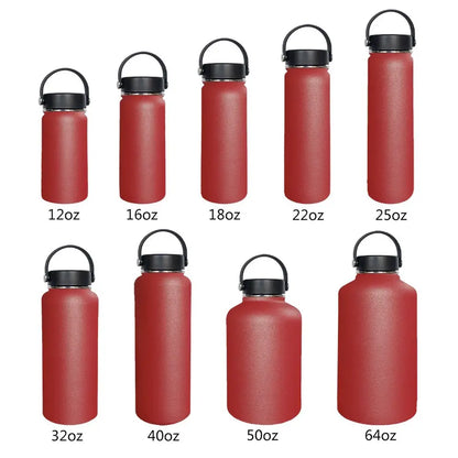 WBS0014 Stainless Steel Water Bottle - Perfect for Sports, Students, Business Gifts - Available in 12oz, 16oz, 18oz, 22oz, 25oz, 1L (32oz), and 40oz sizes