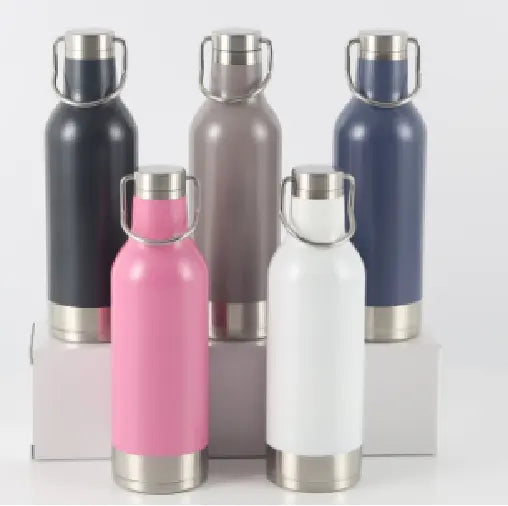 Stainless Steel Double Wall Vacuum Flask Thermos for Sports - 500ml WBS0023