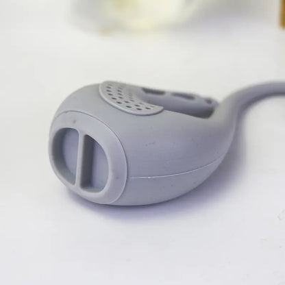 2 paks Swans Love Birds Shape Set of 2 Tea Infuser Loose Leaf Strainer Herbal & Fruit Tea Filter Diffuser Food Grade Silicone in Gray & Blue