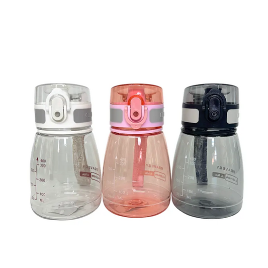 Portable Plastic Water Bottle Ideal for School, 400ml - WBP0038