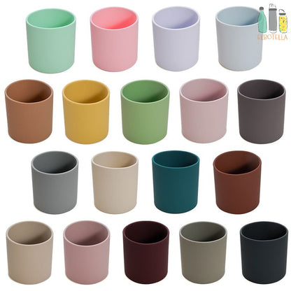 Baby Learn To Drink Cup Drinkware silicone Cups For Toddlers & Kids LeakProof Child Water Cup Bottle 220ML.