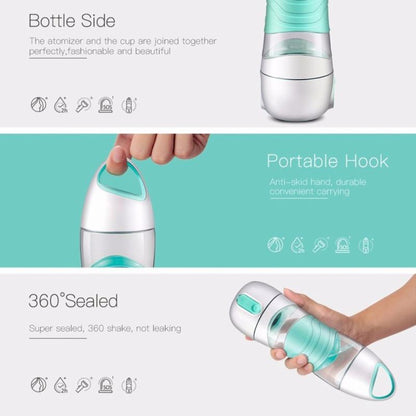 WBP0044 Smart Water Bottle with Mist Sprayer, SOS Lamp, LED Light and Drinking Reminder - 400ml