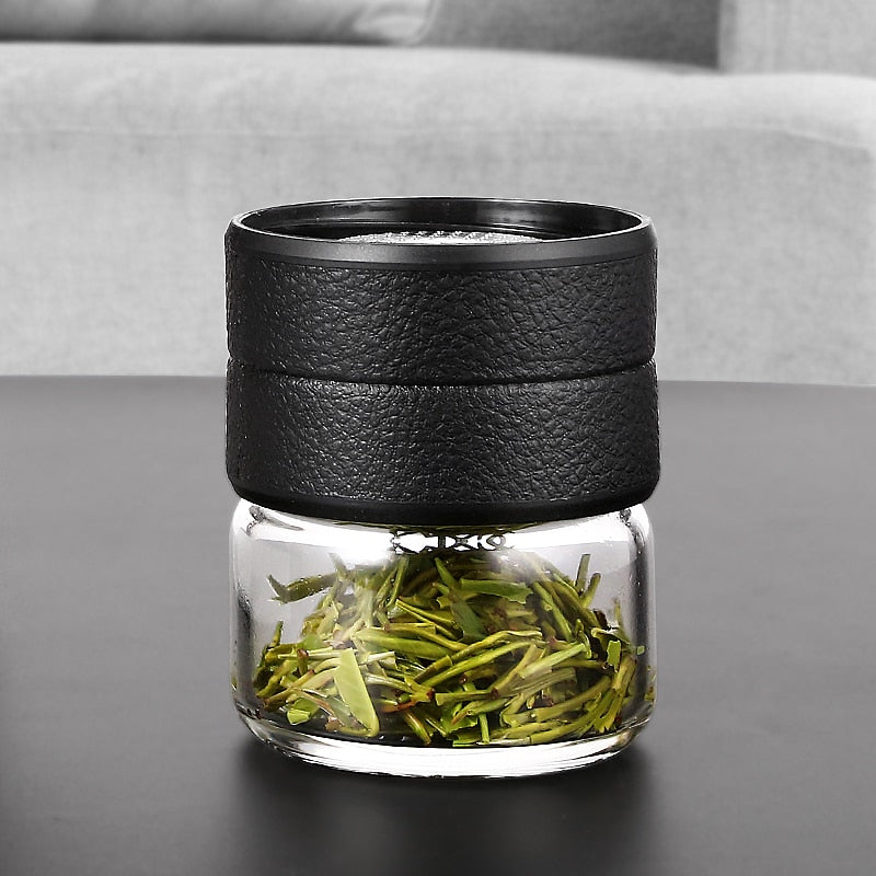 600ml Tea Water Separation Cup Travel Mug Stainless Steel Vacuum Insulated Water Bottle Tea Cups Portable Tea Thermos