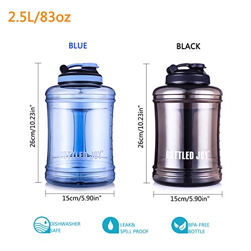 Insulated Metal Water Jug 1.5L 2.5L Big Bottle with Handle Gallon Steel