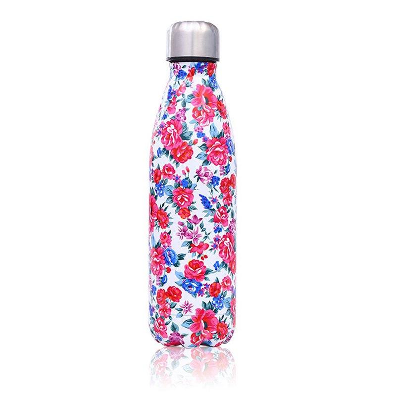 500ml Double-Wall Insulated Vacuum Flask Stainless Steel Water Bottle BPA Free Thermos for Sport Water Bottles
