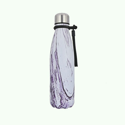 500ml Stainless Steel Double Wall Water Bottle Marble Portable Double Wall PBA Free Vacuum Insualtion Drink Bottle