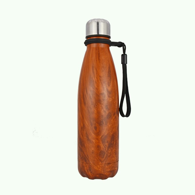 500ml Stainless Steel Double Wall Water Bottle Marble Portable Double Wall PBA Free Vacuum Insualtion Drink Bottle