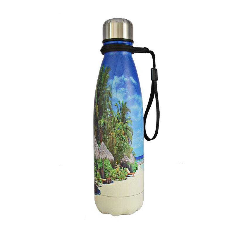 500ml Stainless Steel Double Wall Water Bottle Marble Portable Double Wall PBA Free Vacuum Insualtion Drink Bottle