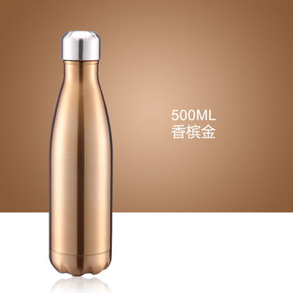 500ml Double-Wall Insulated Vacuum Flask Stainless Steel Water Bottle BPA Free Thermos for Sport Water Bottles