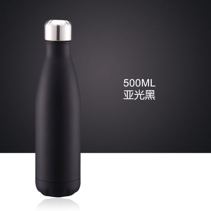 500ml Double-Wall Insulated Vacuum Flask Stainless Steel Water Bottle BPA Free Thermos for Sport Water Bottles