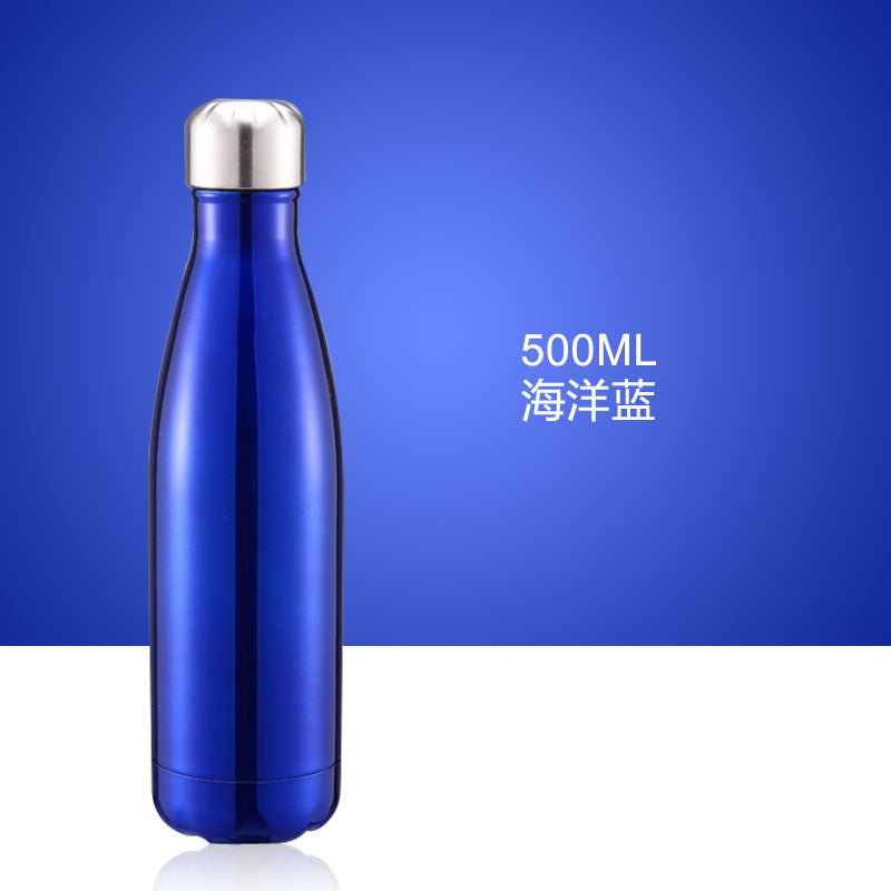 500ml Double-Wall Insulated Vacuum Flask Stainless Steel Water Bottle BPA Free Thermos for Sport Water Bottles