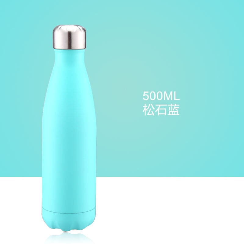 500ml Double-Wall Insulated Vacuum Flask Stainless Steel Water Bottle BPA Free Thermos for Sport Water Bottles