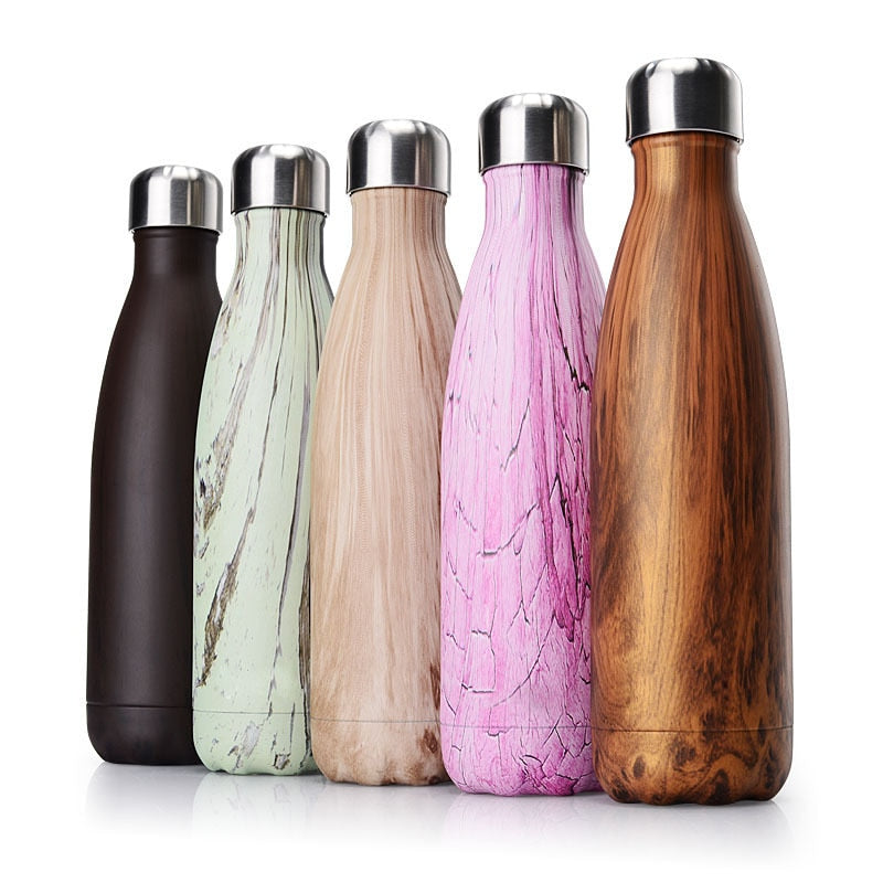 500ml Double-Wall Insulated Vacuum Flask Stainless Steel Water Bottle BPA Free Thermos for Sport Water Bottles
