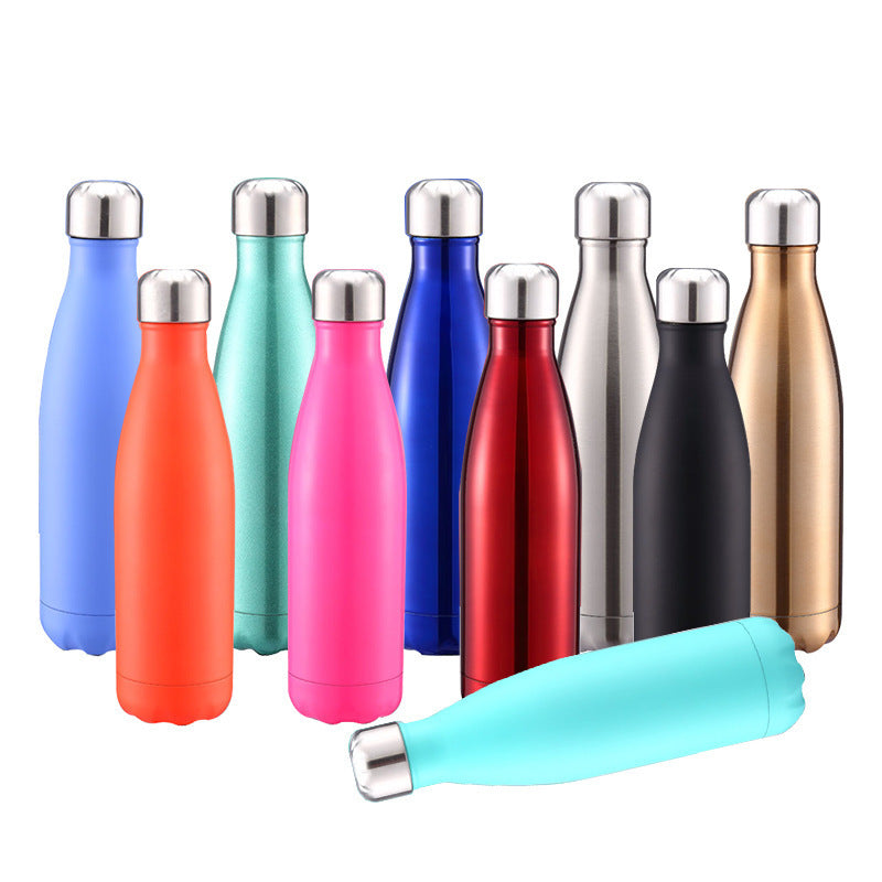 500ml Double-Wall Insulated Vacuum Flask Stainless Steel Water Bottle BPA Free Thermos for Sport Water Bottles