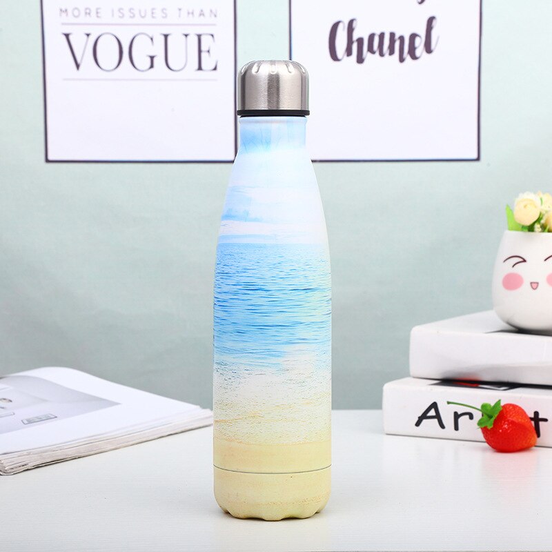 WBS0041 Stainless Steel Cola Shape Bottle - 500ml