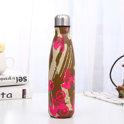 WBS0041 Stainless Steel Cola Shape Bottle - 500ml