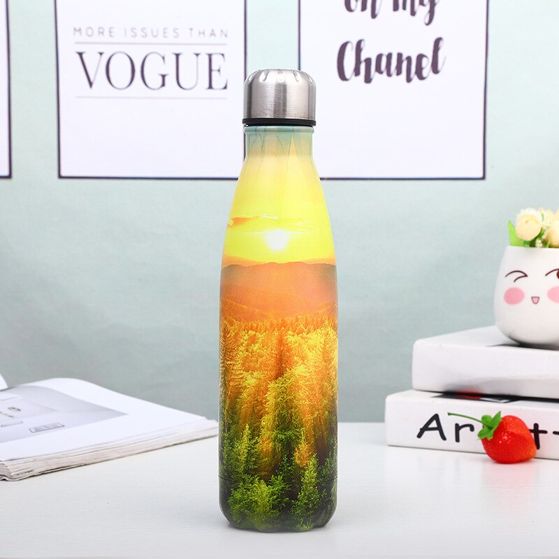 WBS0041 Stainless Steel Cola Shape Bottle - 500ml