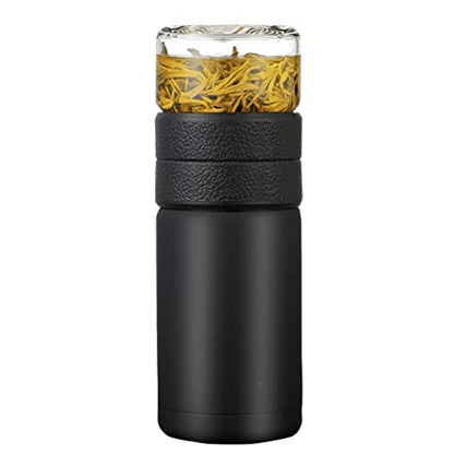 600ml Tea Water Separation Cup Travel Mug Stainless Steel Vacuum Insulated Water Bottle Tea Cups Portable Tea Thermos