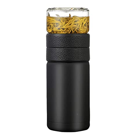 600ml Tea Water Separation Cup Travel Mug Stainless Steel Vacuum Insulated Water Bottle Tea Cups Portable Tea Thermos