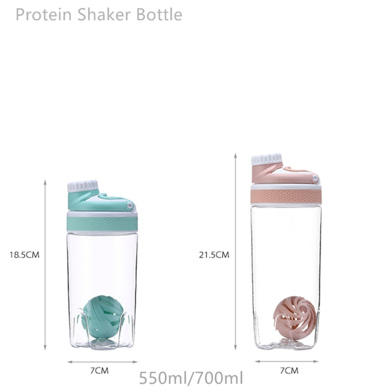 Portable Protein Shaker Cup with Powder Storage Container 500ml