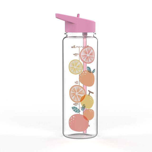 WBP0039 Plastic Water Bottle with Straw - 700ml