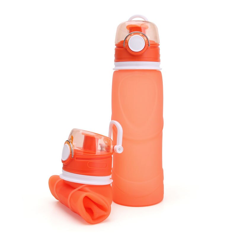 Foldable Silicone Water Bottle with Active Carbon Filter, 750ml - WBI0003