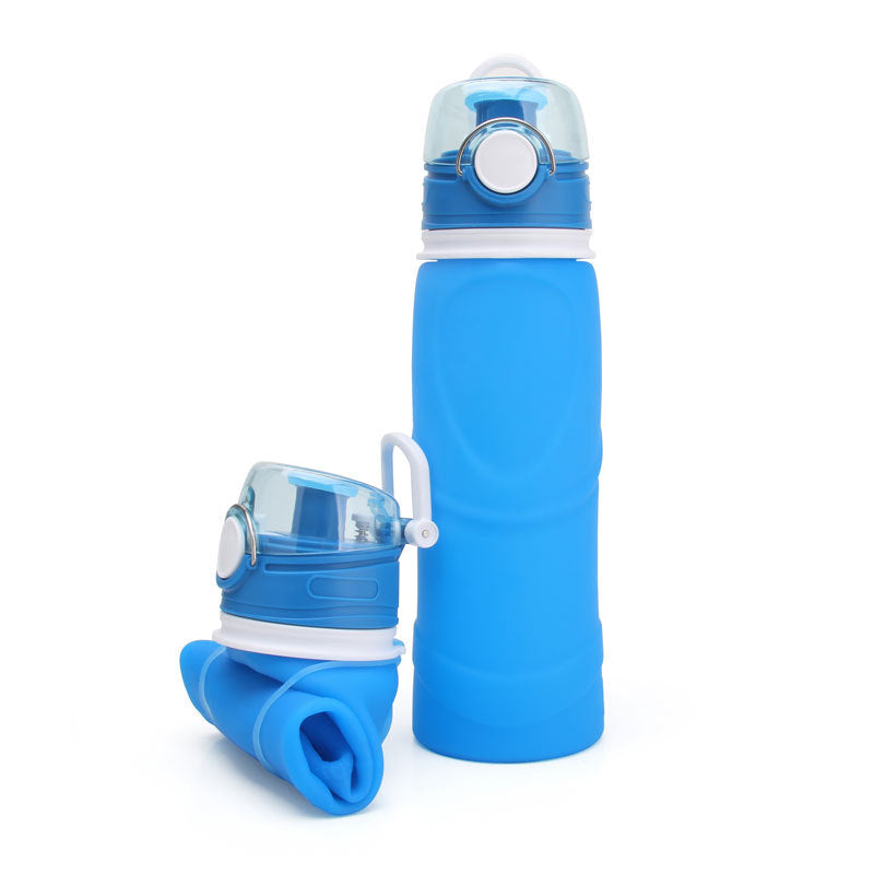 Foldable Silicone Water Bottle with Active Carbon Filter, 750ml - WBI0003