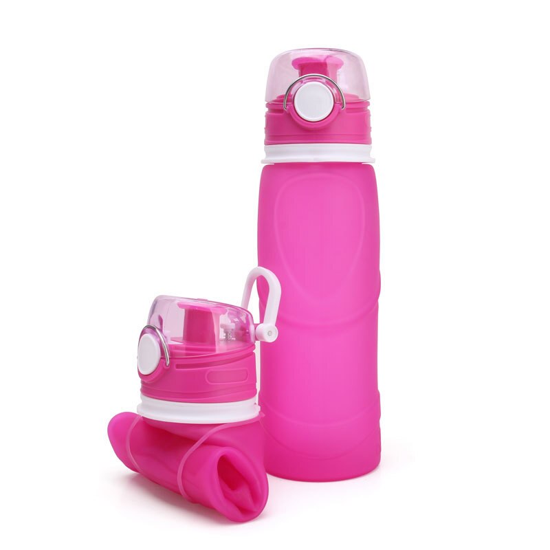 Foldable Silicone Water Bottle with Active Carbon Filter, 750ml - WBI0003